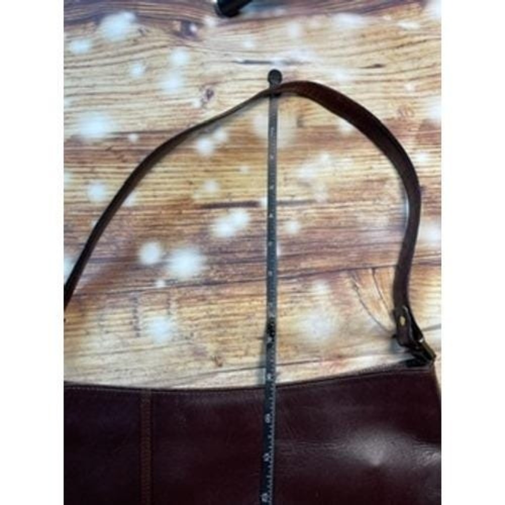 Etienne Aigner Genuine Leather Oxblood Burgundy Shoulder Bag Vintage Panel Hobo - Picture 4 of 7
